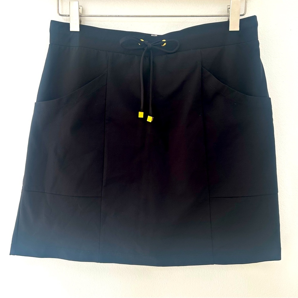 Anne Klein XS Black Skirt/Skort Lined Athleisure Pockets Normcore Mini Boho Chic